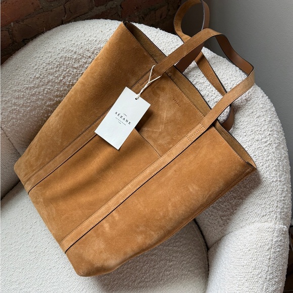 Sézane The Tote Bag in Camel Color brand new - Picture 2 of 7